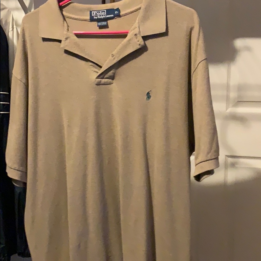 Light tan / mustard brown Ralph Lauren Polo Shirt